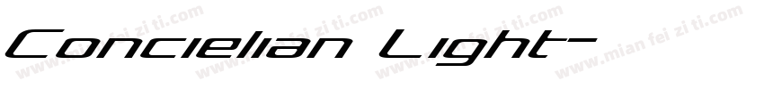 Concielian Light字体转换